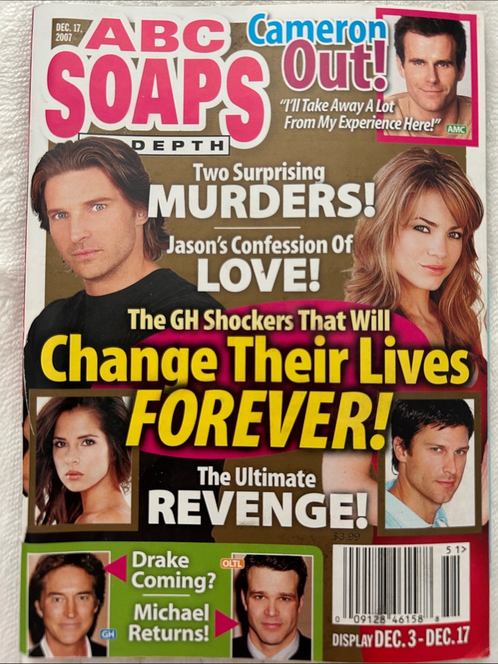 12/03/2007-12/17/2007 Vintage ABC Soaps In Depth Magazine - Volume 11 Issue 51